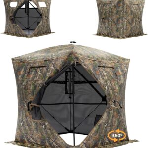 hunting blind 2 3 person & 3 4 person 360 degree see through ground blinds for hunting deer and turkey