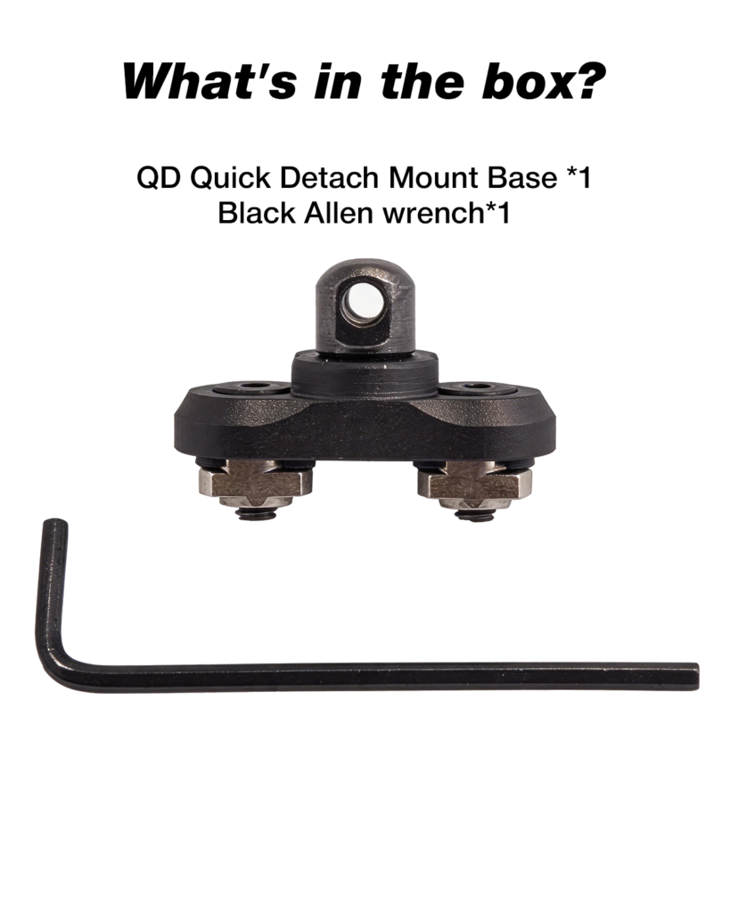 qd quick detach mount base heavy duty aluminum attachment point for outdoor sports & gear